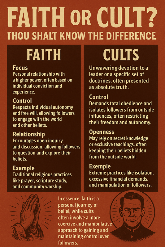 Are Cults and Faith the same?