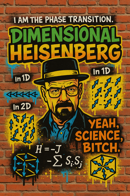 Dimensional Heisenberg Model with Heisenberg from Breaking Bad—science, magnetism, and meth all in one glorious mess: