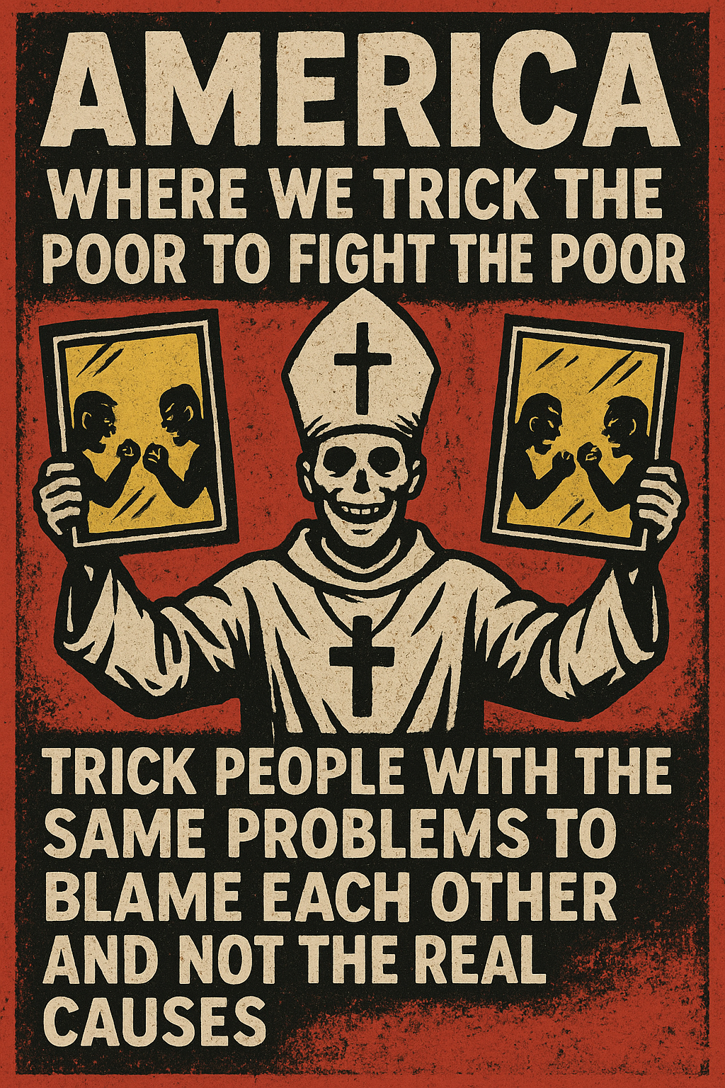 America where the Poor are tricked to fight the Poor