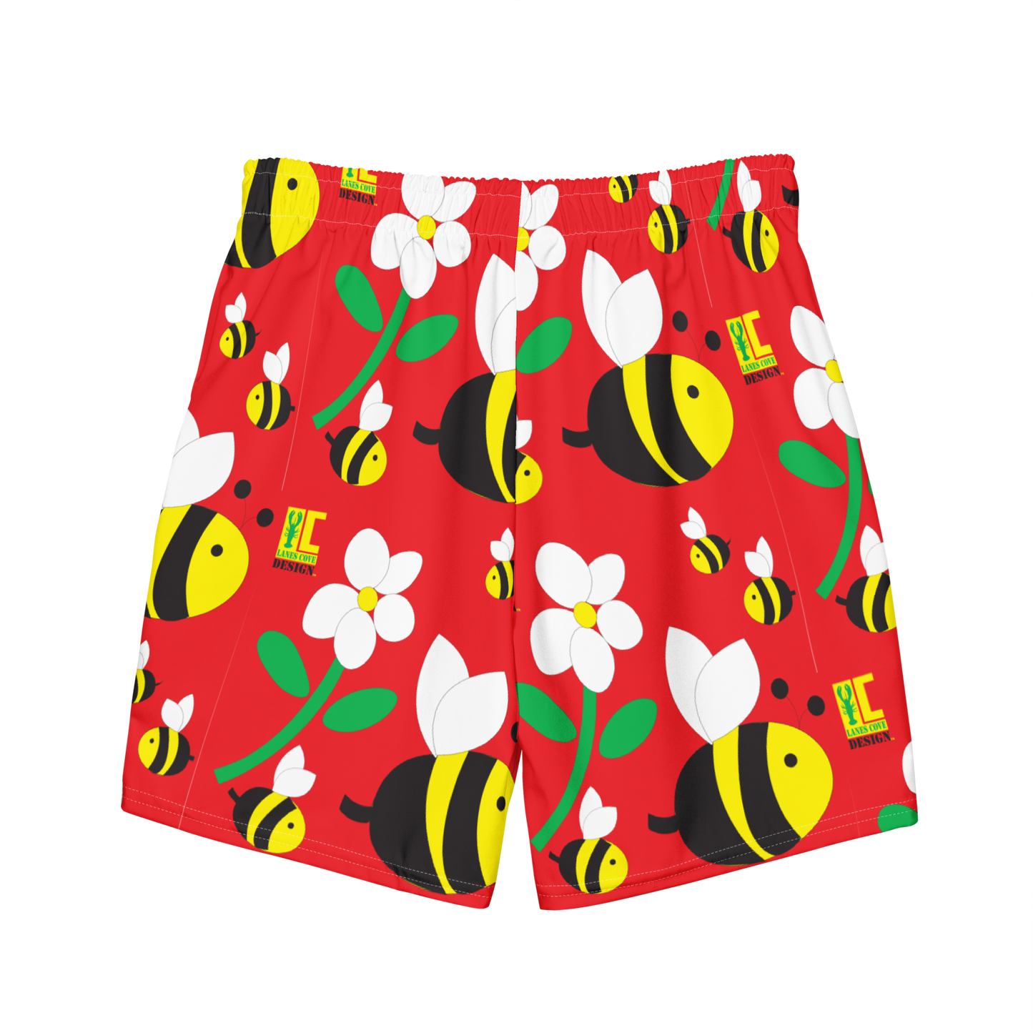 Save the Bees Men's swim trunks
