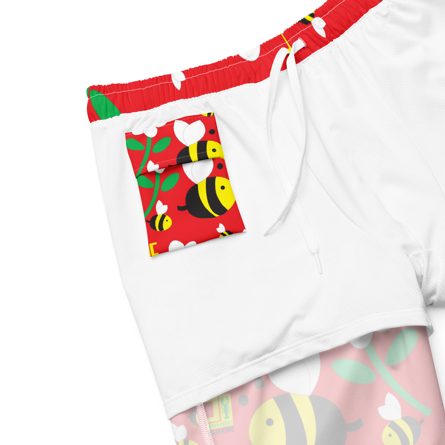 Save the Bees Men's swim trunks