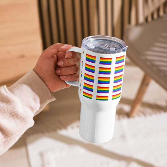 Pride Travel mug with a handle