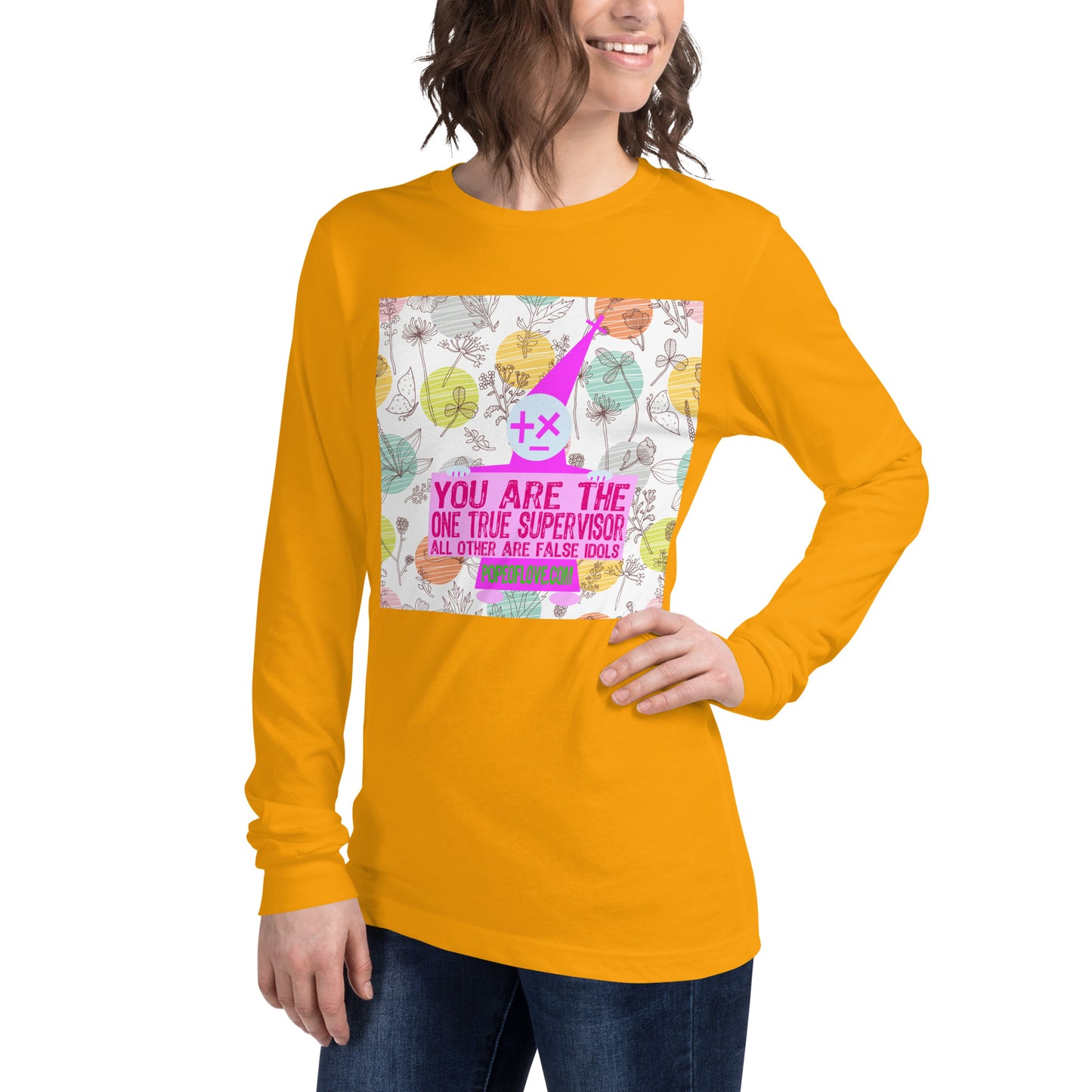 Pope of Love Supervisor, Unisex Long Sleeve Tee