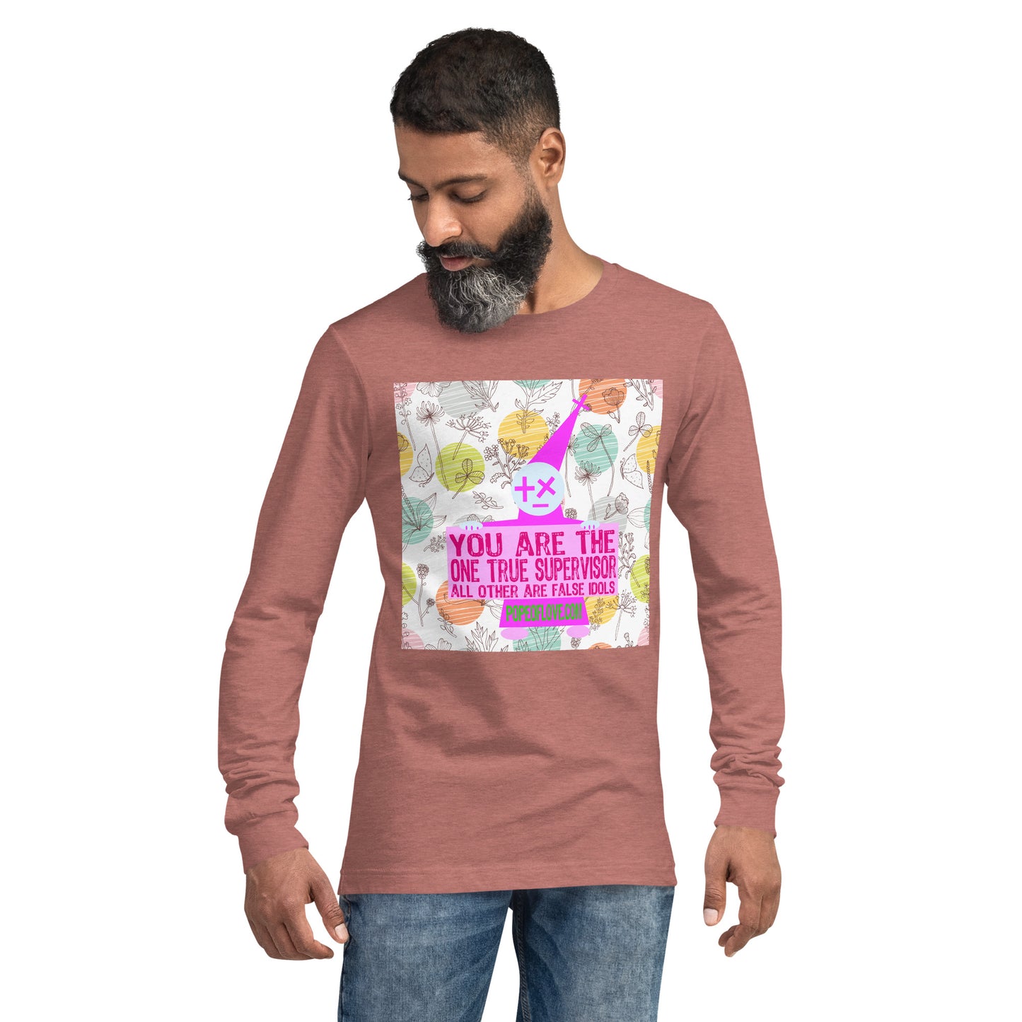 Pope of Love Supervisor, Unisex Long Sleeve Tee