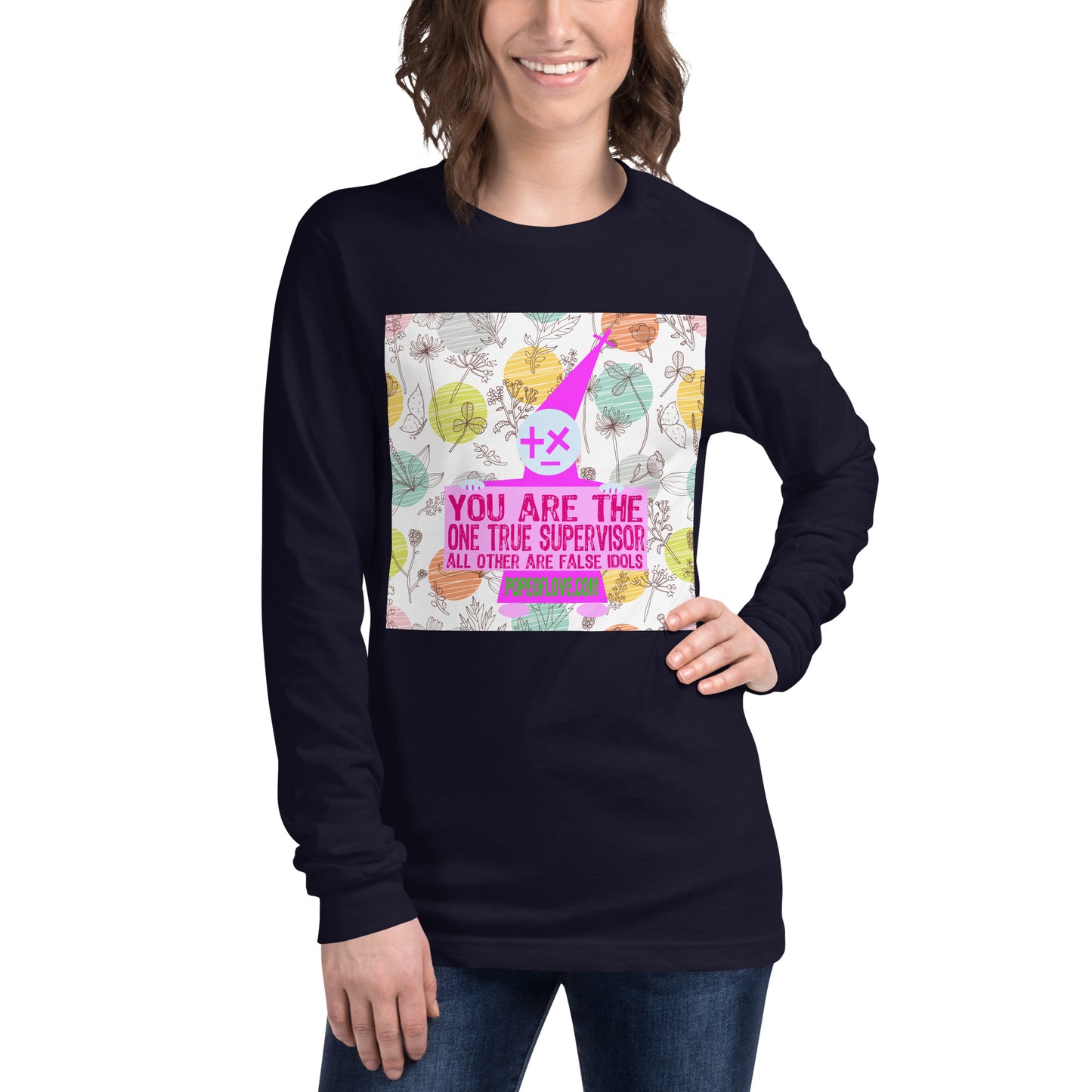 Pope of Love Supervisor, Unisex Long Sleeve Tee