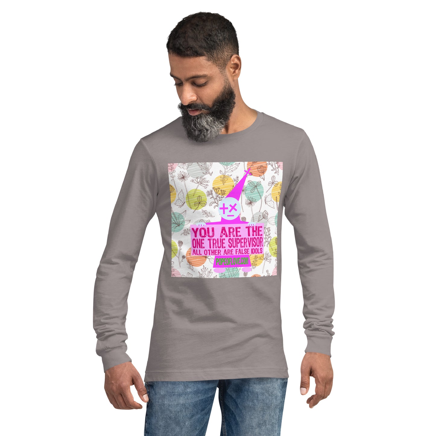 Pope of Love Supervisor, Unisex Long Sleeve Tee