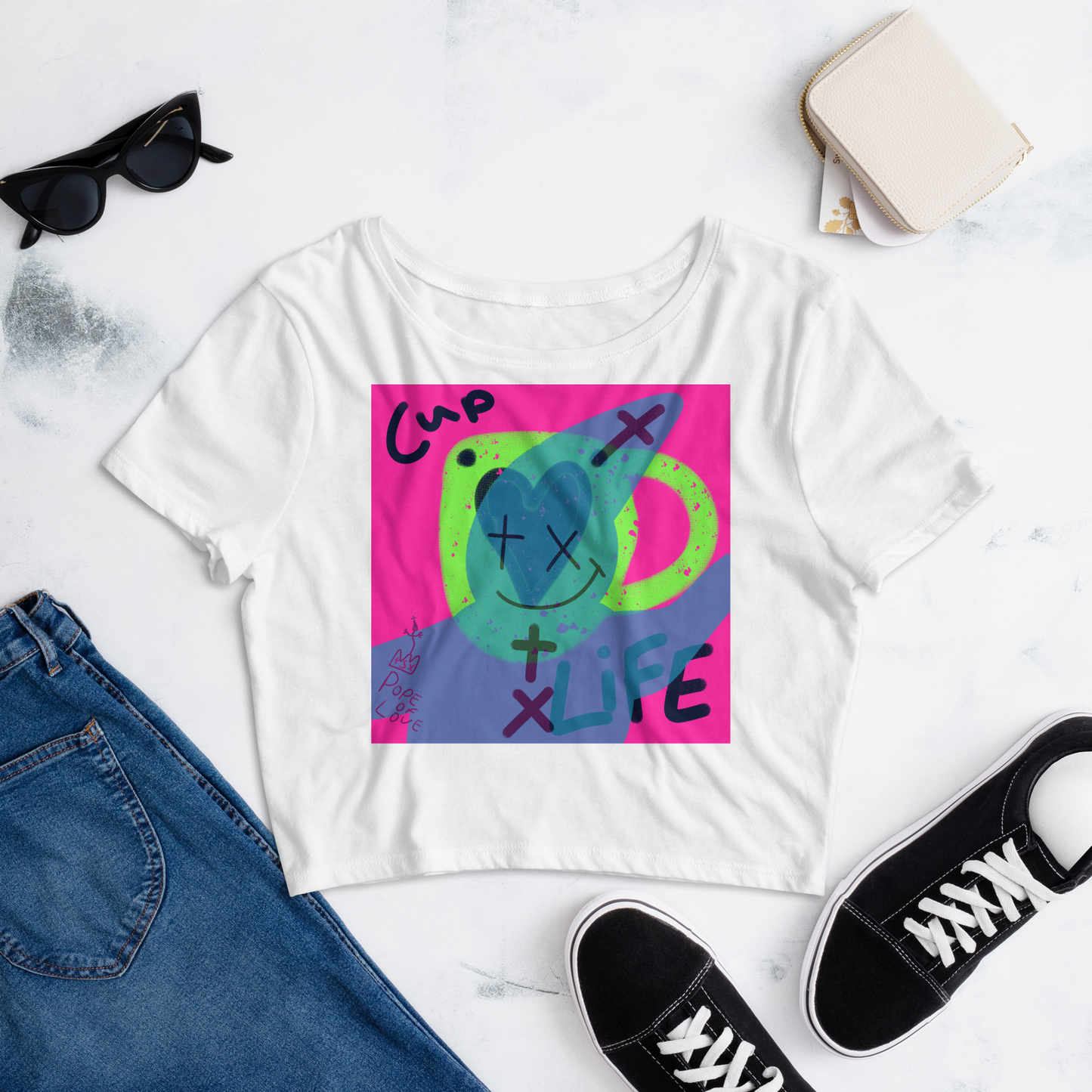 Cup Of Life, Women’s Crop Tee