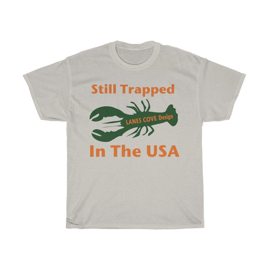 Still Trapped Orange Green T-Shirt - Unisex Heavy Cotton Tee