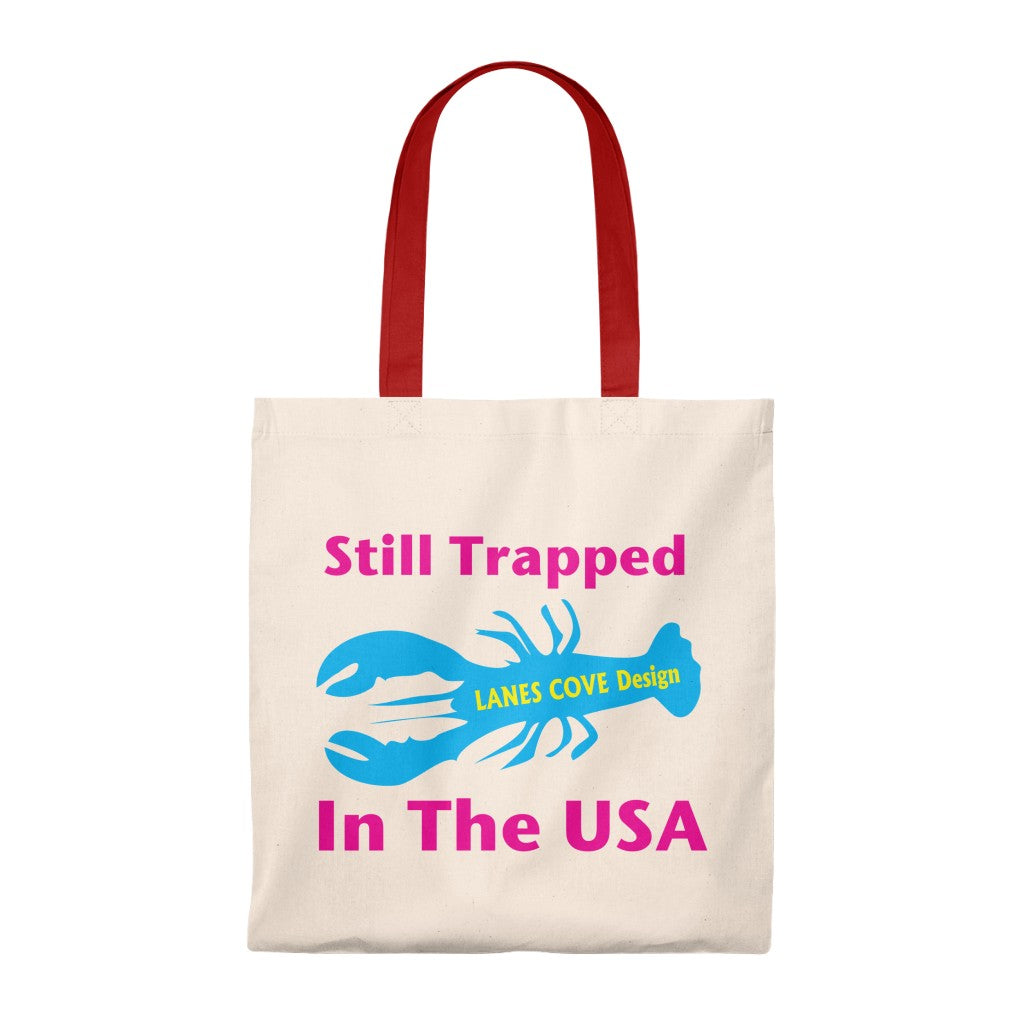 Still Trapped In USA Vintage Tote Bag - 100% Cotton 15.75x11.3