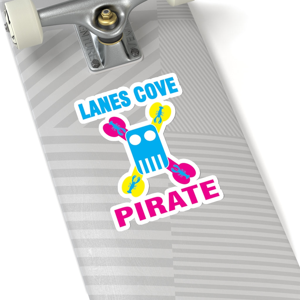 Lanes Cove Pirate Sticker CMYK - Nautical Design Decal 4 Sizes