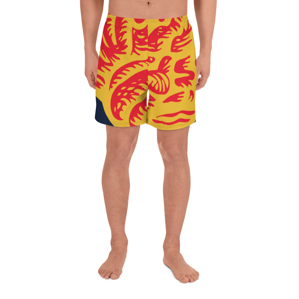 CT Brain, Men's Athletic Long Shorts