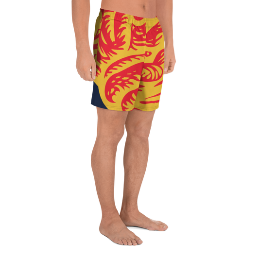 CT Brain, Men's Athletic Long Shorts