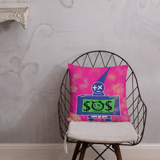 Pope Of Love, Money Premium Pillow