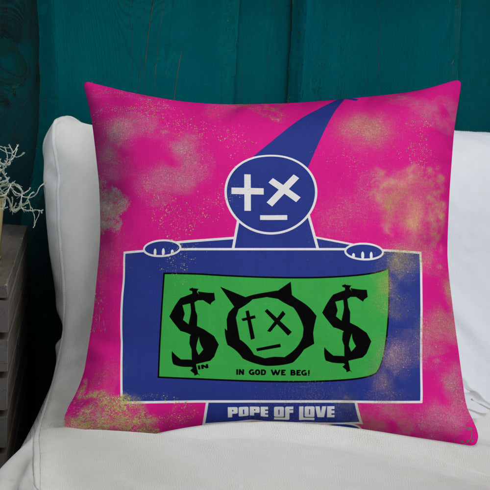 Pope Of Love, Money Premium Pillow