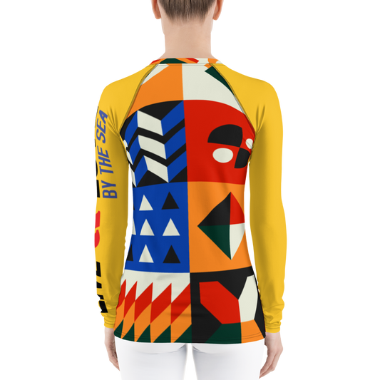 Live By The Sea Lanes Cove Design, Women's Rash Guard