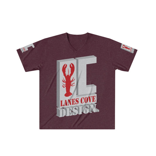 Lanes Cove Design Men's Tri-Blend V-Neck T-Shirt - Premium Soft