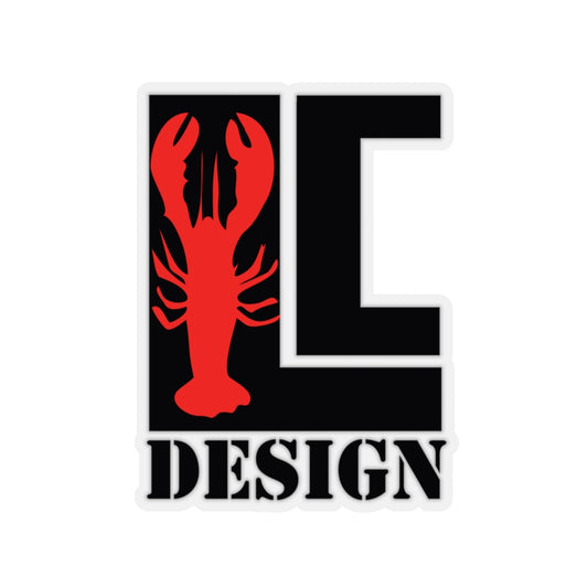 Lanes Cove Design Sticker Black Red Lobster - Gloucester Decal 4 Sizes