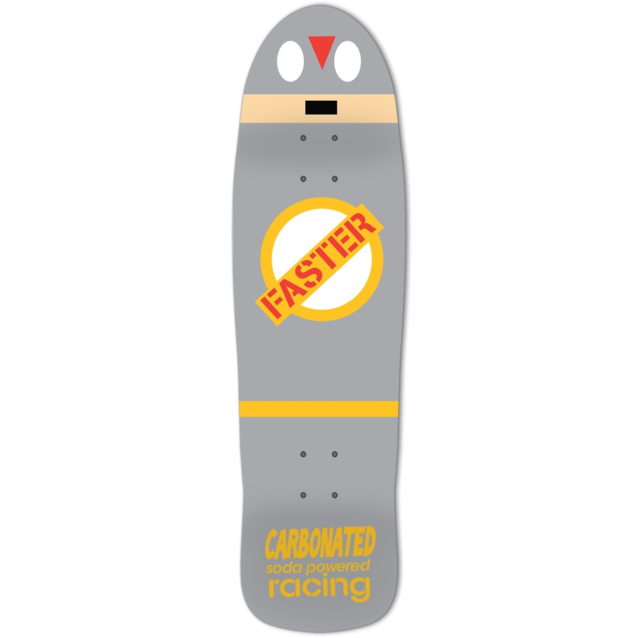 Silver Faster Retro Rocket