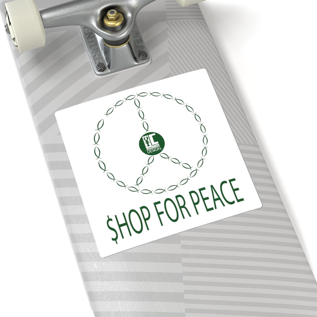 Shop For Peace Sticker - Conscious Purchasing Decal 4 Sizes