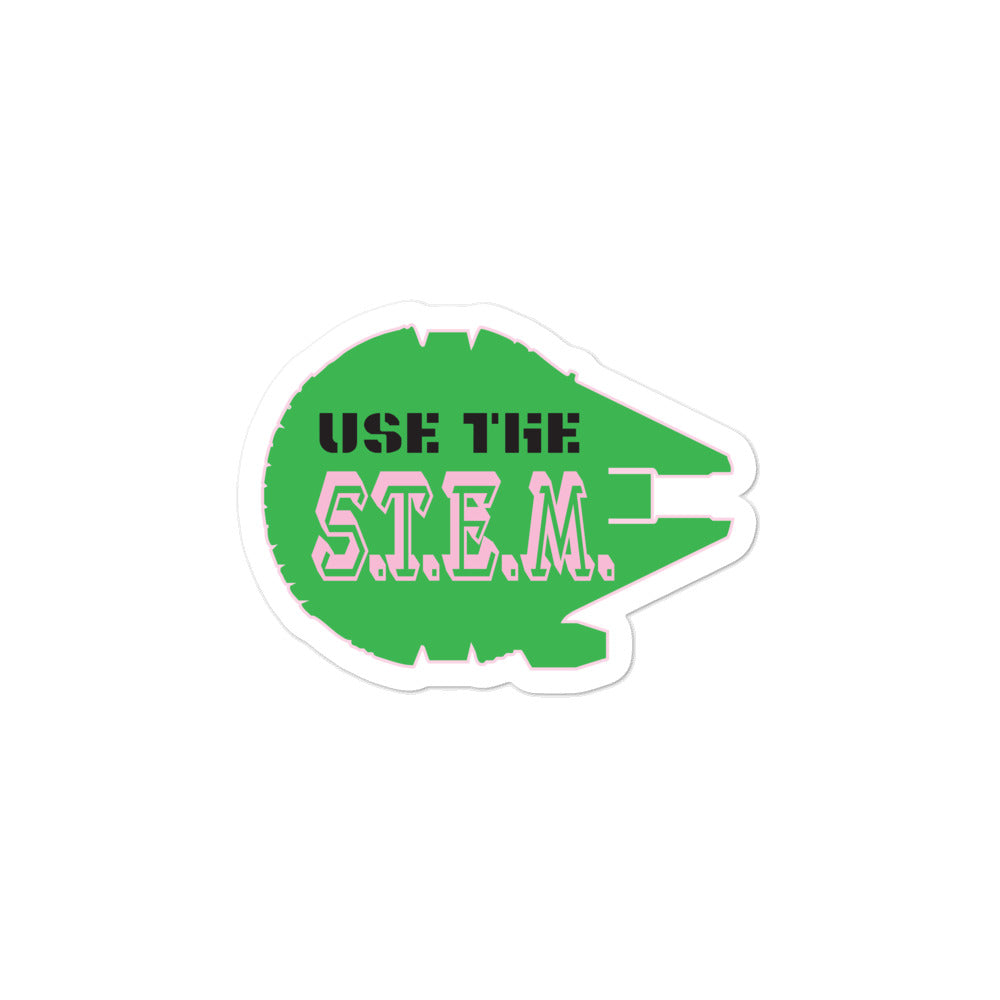 Us The STEM, Bubble-free stickers