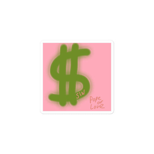 $in, Pope Of Love, Bubble-free stickers