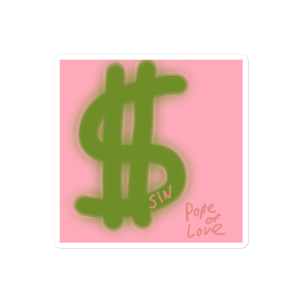 $in, Pope Of Love, Bubble-free stickers