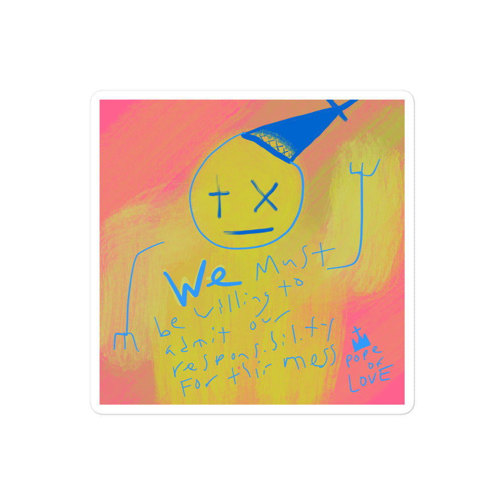 This Mess, Pope Of Love Bubble-free stickers
