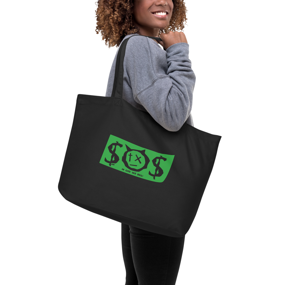 Pope Of Love, Large organic tote bag