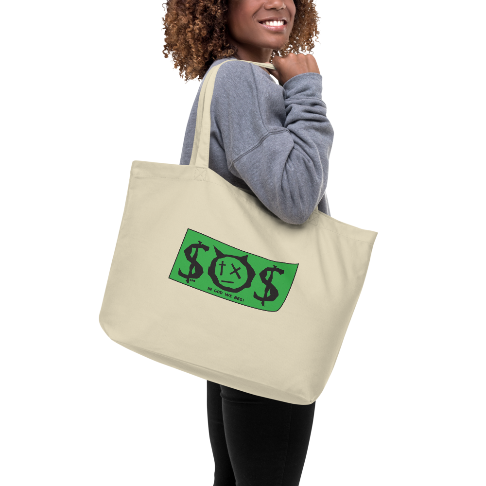 Pope Of Love, Large organic tote bag