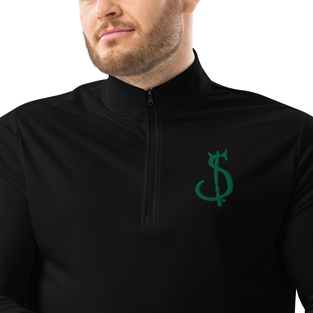 $in Embroidered, Quarter zip pullover
