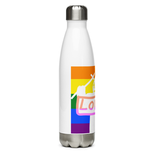 Pride, Pope Of Love Stainless Steel Water Bottle