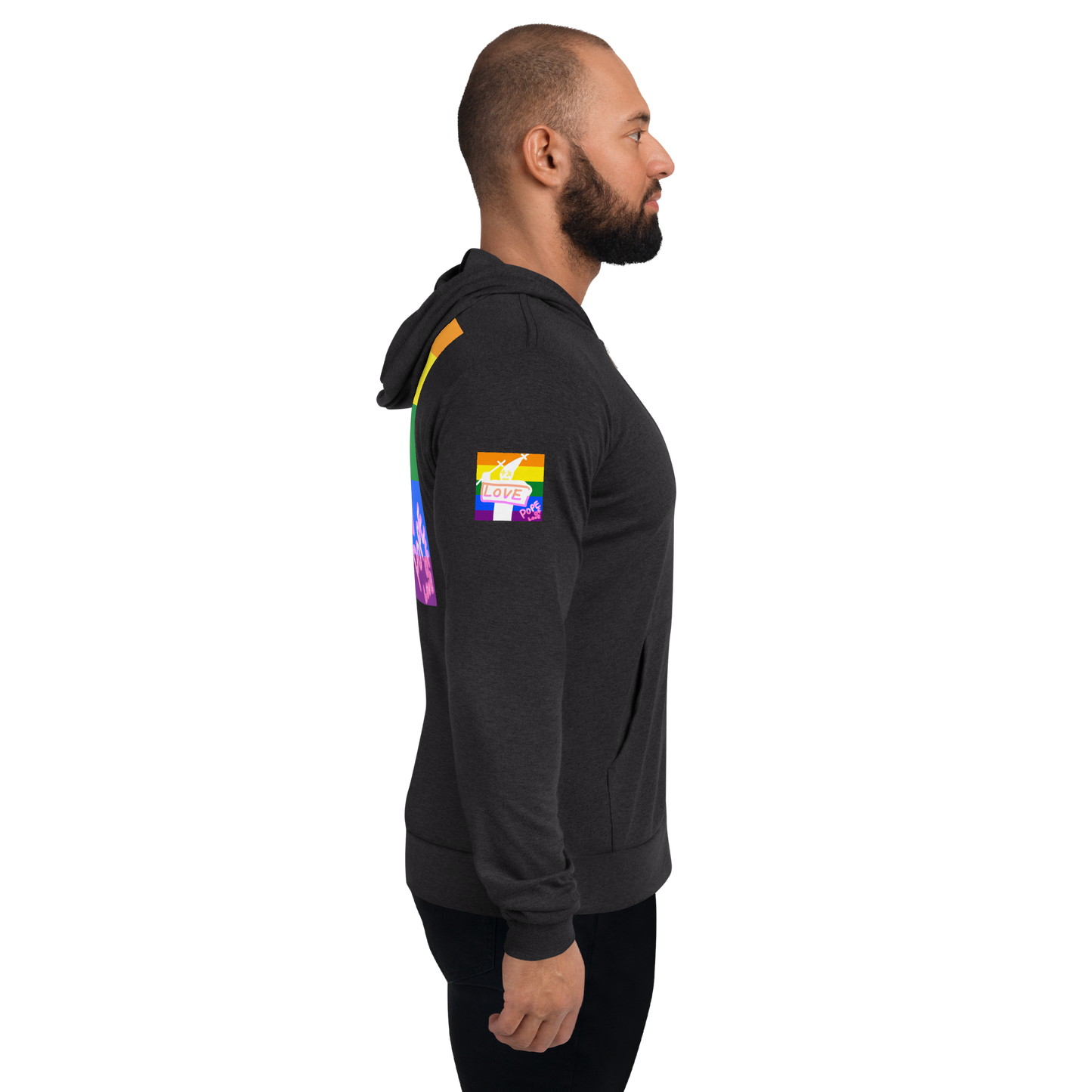 Pride, Pope Of Love Unisex zip hoodie