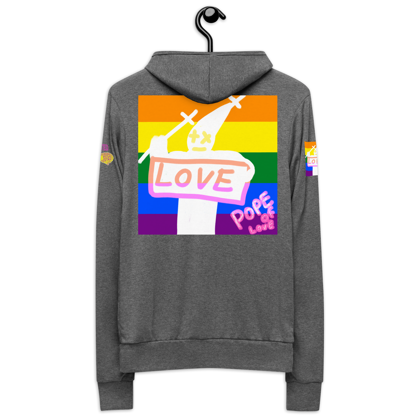 Pride, Pope Of Love Unisex zip hoodie
