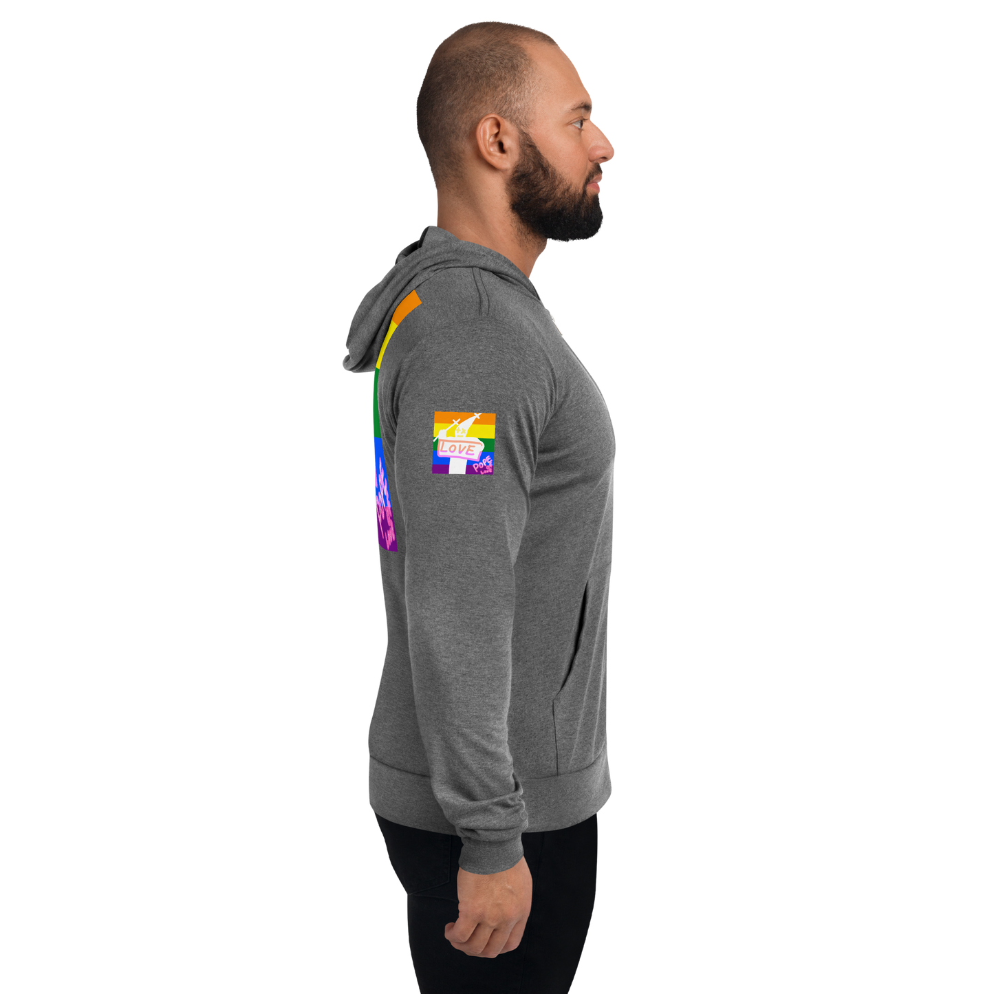 Pride, Pope Of Love Unisex zip hoodie