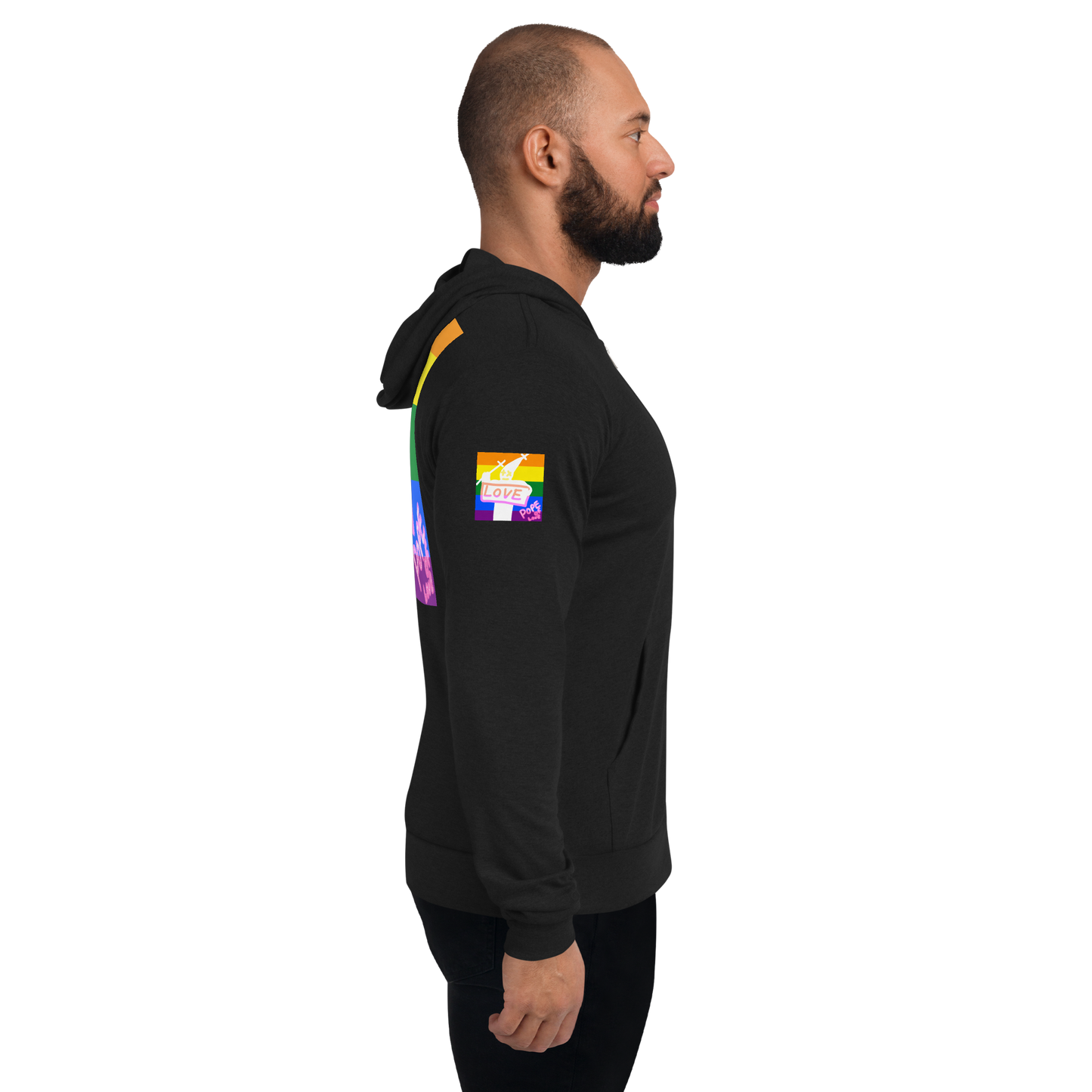 Pride, Pope Of Love Unisex zip hoodie