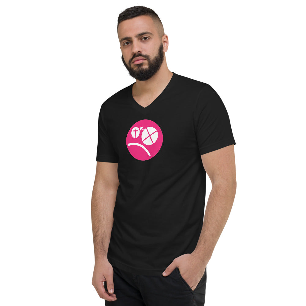 Blind Faith, Unisex Short Sleeve V-Neck T-Shirt