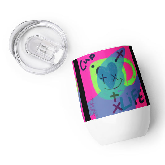 Cup Of Life Wine Tumbler - Pope Of Love Insulated Stainless Steel 12oz