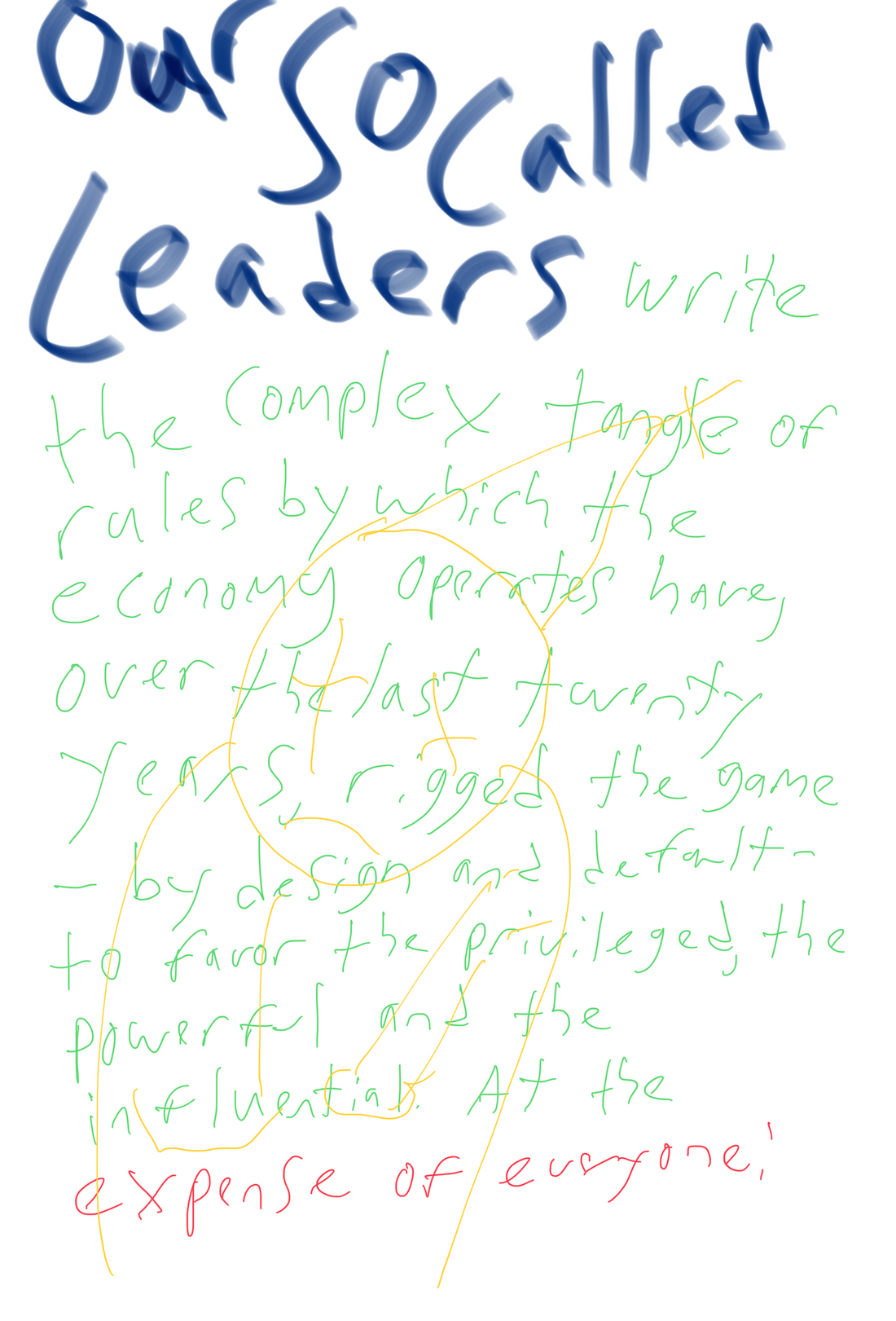 Our So Called Leaders