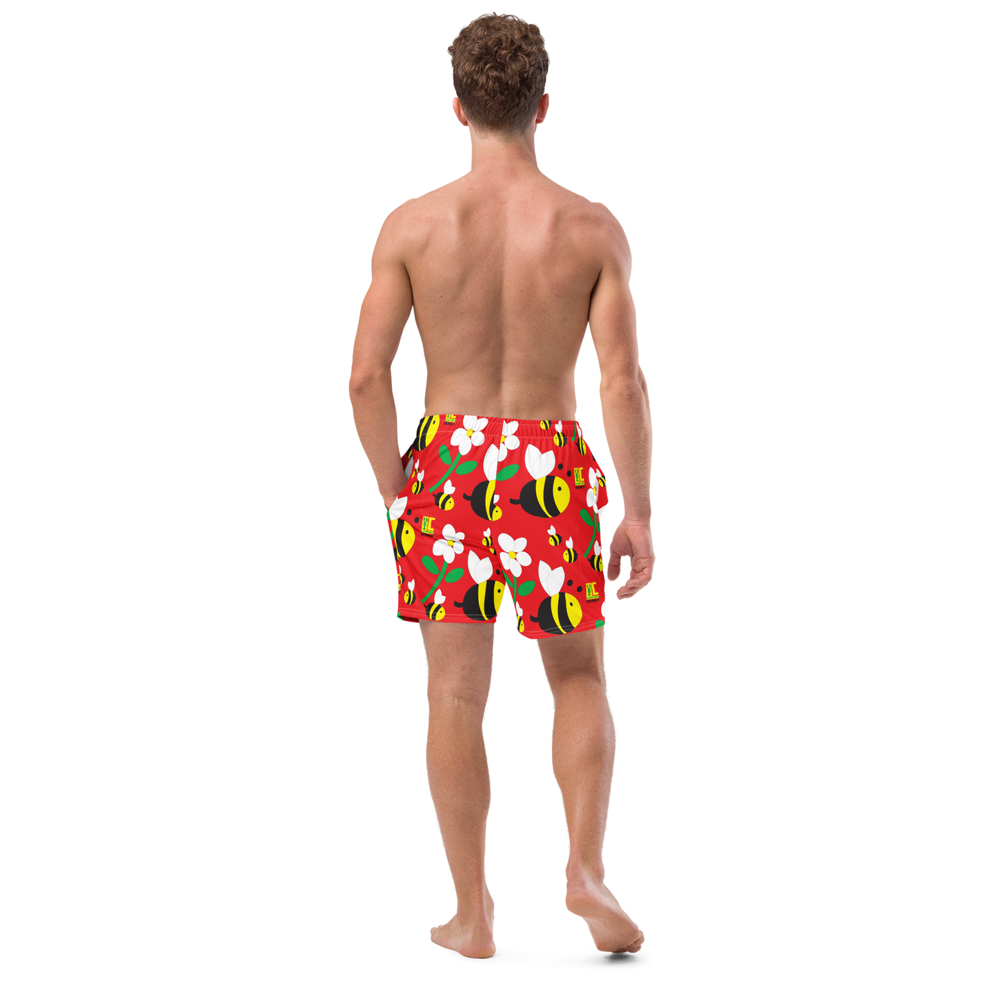 Save the Bees Men's swim trunks