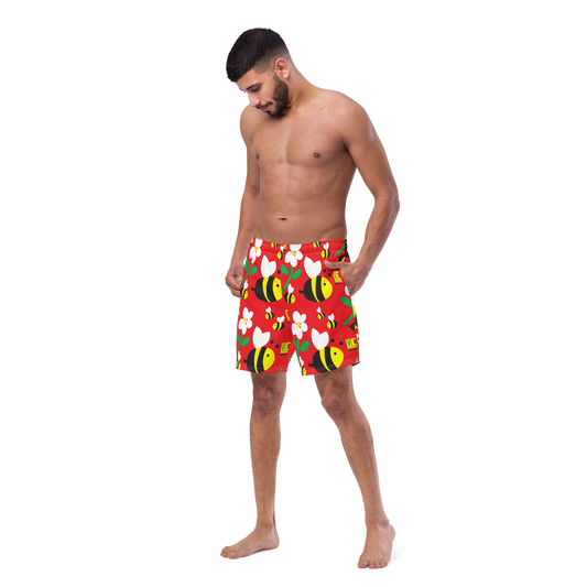 Save the Bees Men's swim trunks