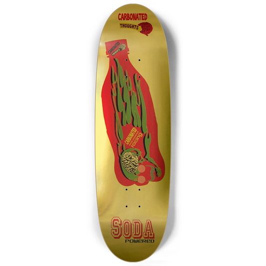 Gold Bottle Football Shape