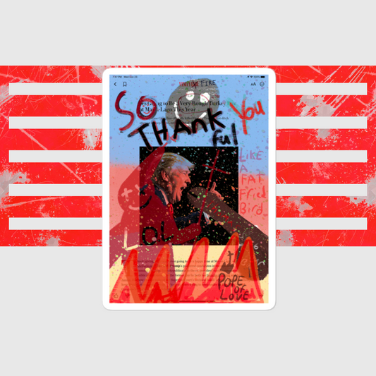 Trump Vanity Fire Bubble-free stickers