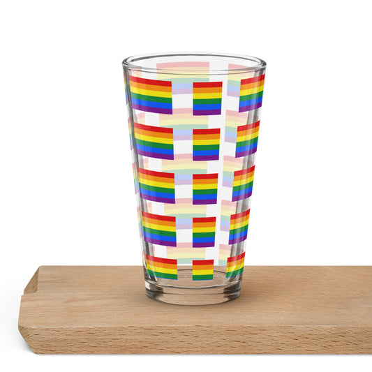 Pride Shaker pint glass