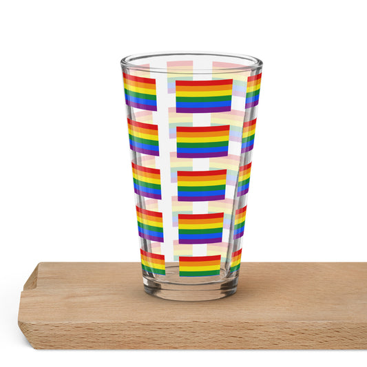 Pride Shaker pint glass