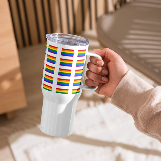 Pride Travel mug with a handle
