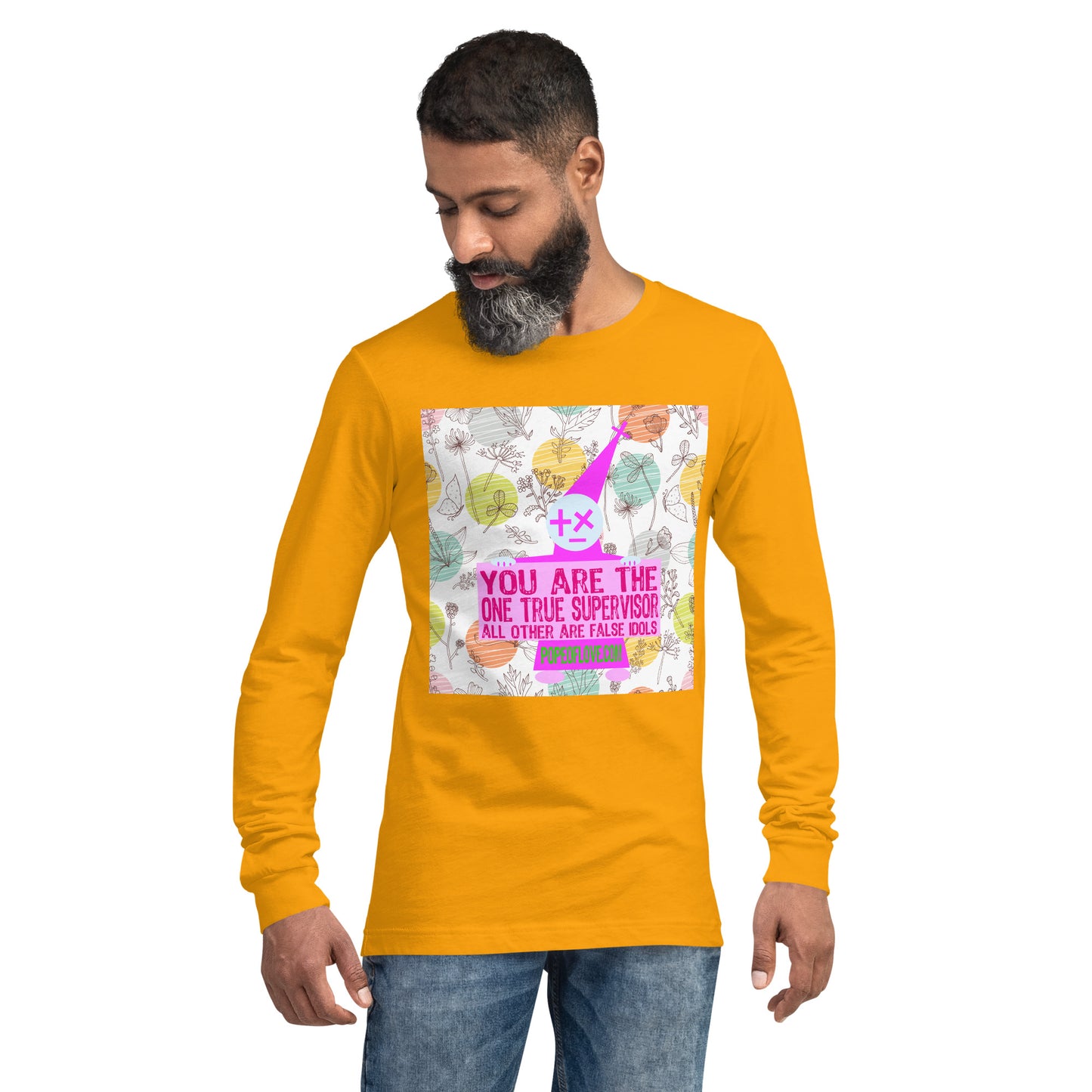 Pope of Love Supervisor, Unisex Long Sleeve Tee