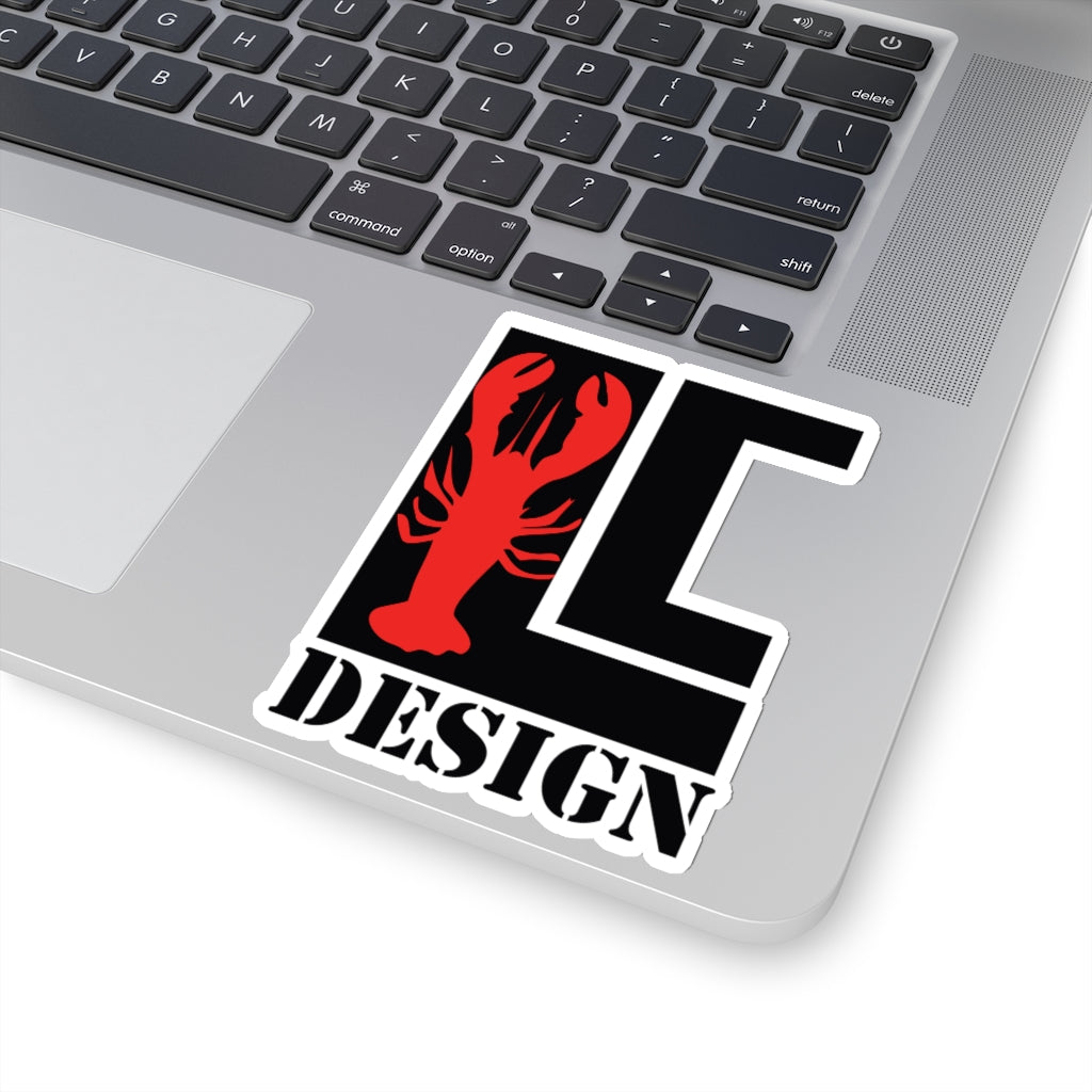 Lanes Cove Design Sticker Black Red Lobster - Gloucester Decal 4 Sizes