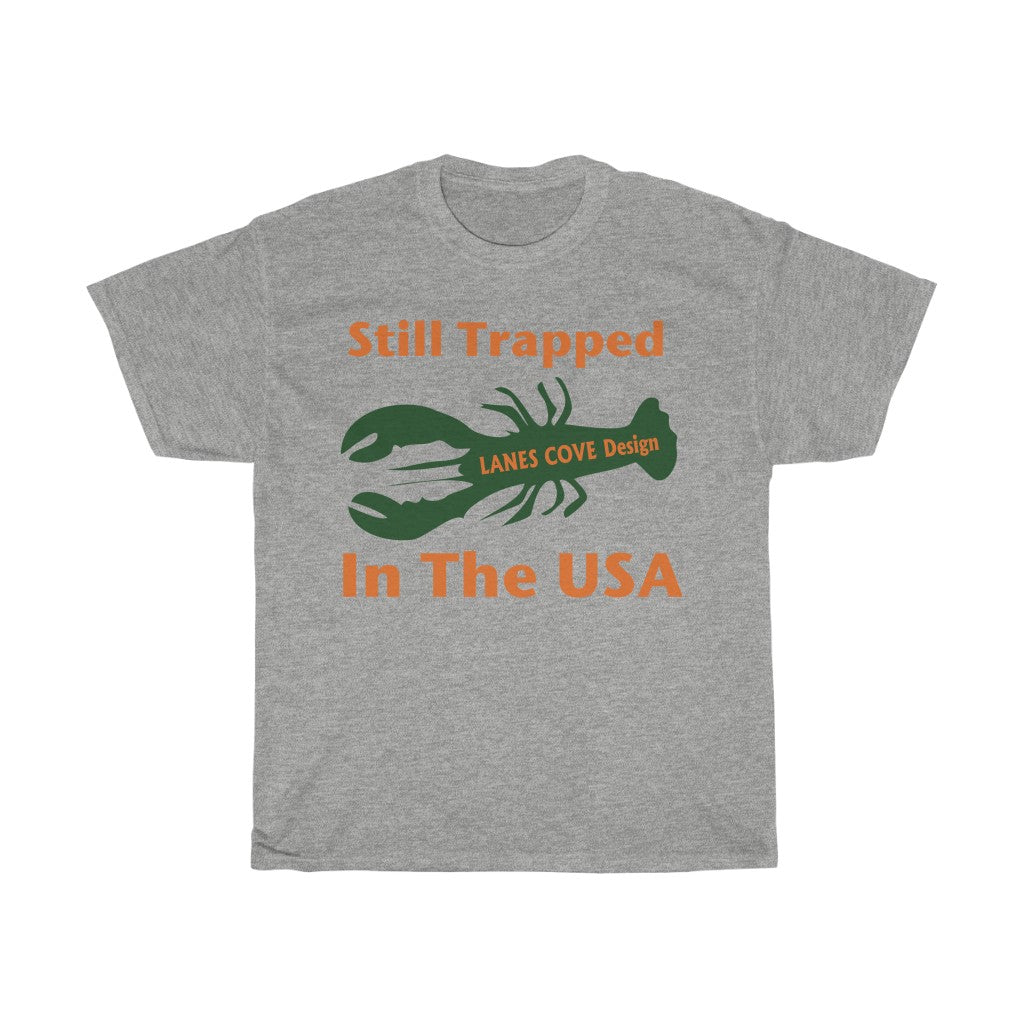Still Trapped Orange Green T-Shirt - Unisex Heavy Cotton Tee