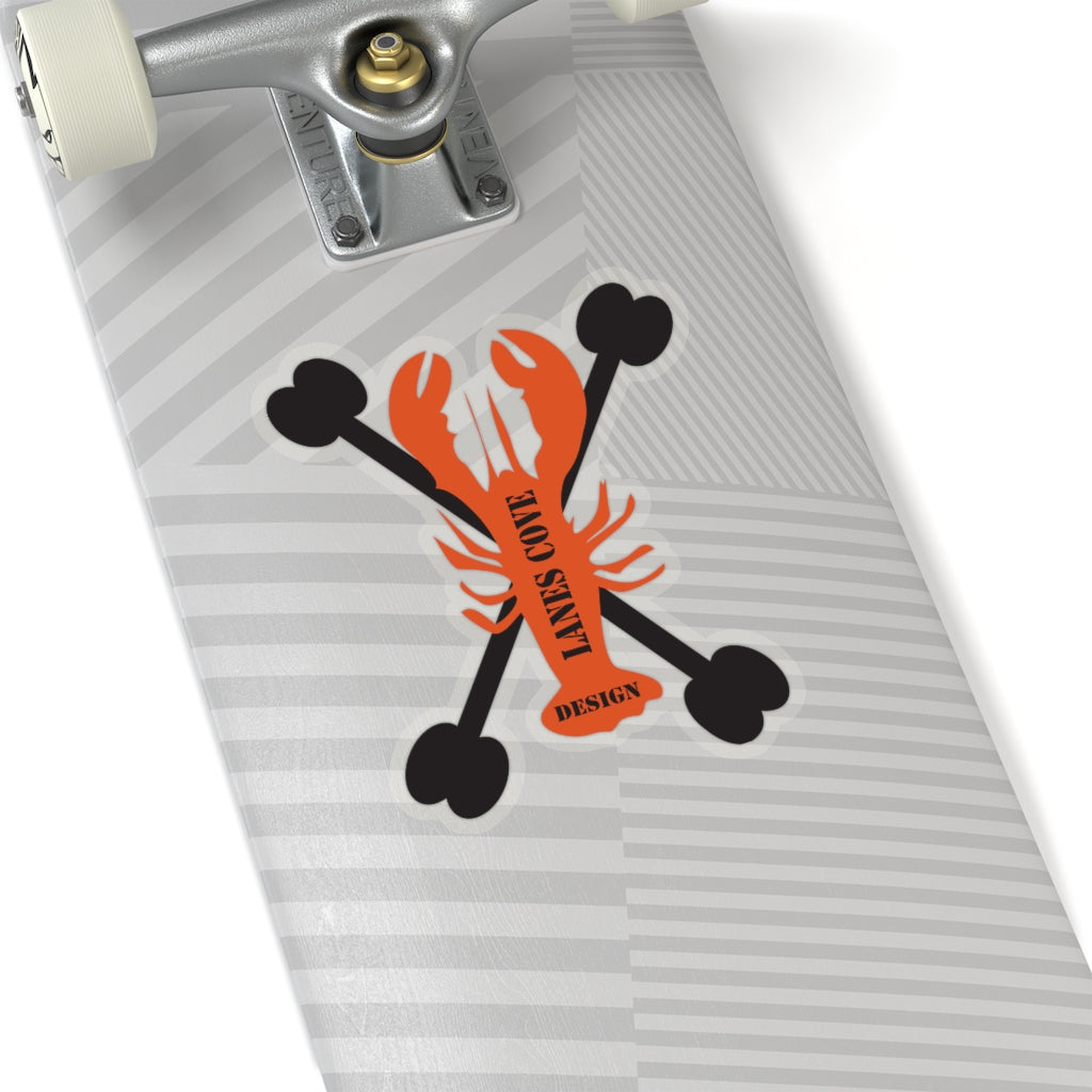 Lobster Bones Decal - Nautical Skeleton Design 4 Sizes