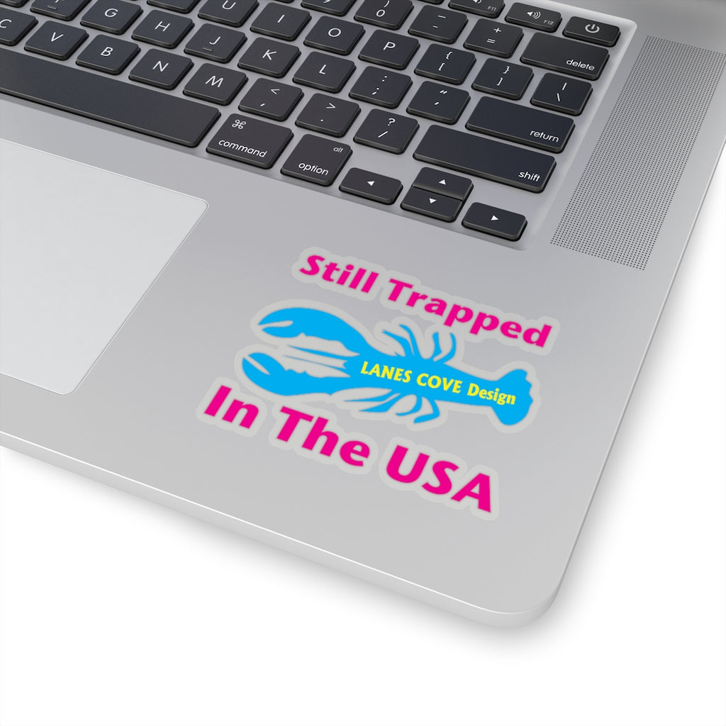 Still Trapped In The USA CMY Decal - Patriotic Sticker 4 Sizes